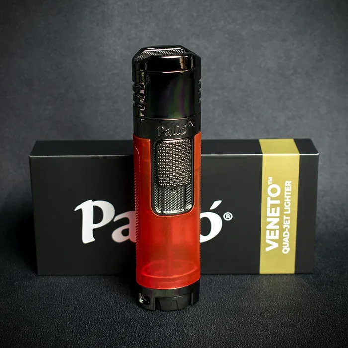 Palio Veneto Quad Flame Cigar Lighter – Red