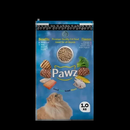 PAWZ DRY CAT FOOD CHICKEN N VEGETABLE FLAVOUR 1 KG