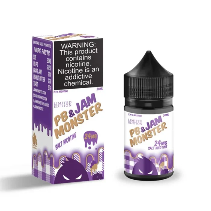PB & Jam Monster Grape By Jam Monster – Salt Nicotine – 30ml (TFN)