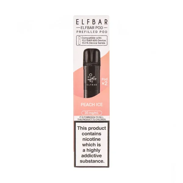 Peach Ice Elf Bar 600 Prefilled Pods