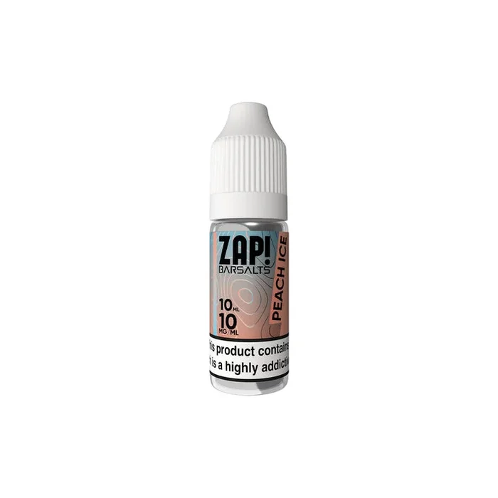 Peach Ice Nic Salt by Zap! Bar Salts. – 10ml