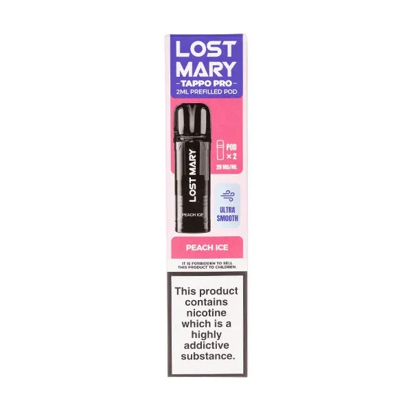 Peach Ice Tappo Prefilled Pods by Lost Mary