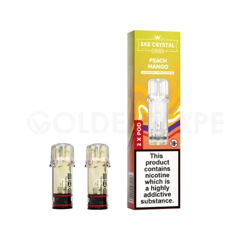 Peach Mango Crystal Plus Prefilled Pods by SKE