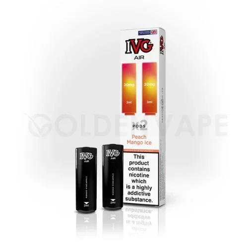 Peach Mango Ice Prefilled Pods By IVG Air
