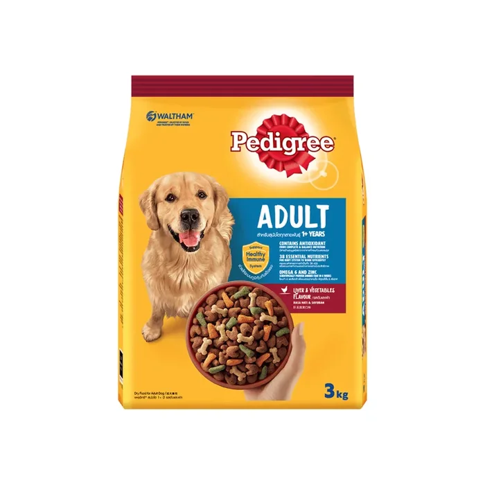 PEDIGREE DOG FOOD ADULT LIVER & VEGETABLE 3 KG