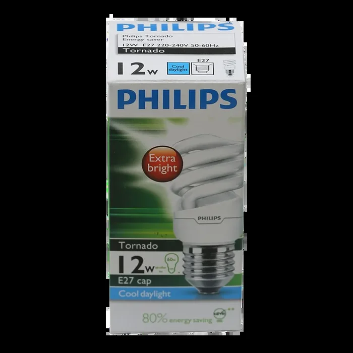 PHILIPS ENERGY SAVER 12W TORNADO COOL DAYLIGHT PC