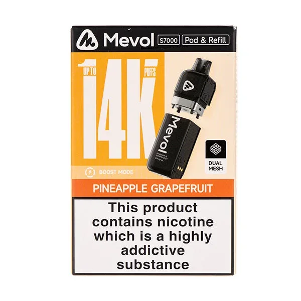 Pineapple Grapefruit S7000 Prefilled Pod + Refill by Mevol