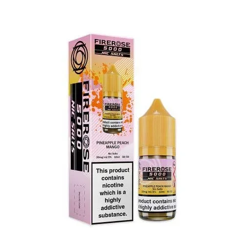 Pineapple Peach Mango 5000 Firerose Nic Salt by Elux. – 10ml