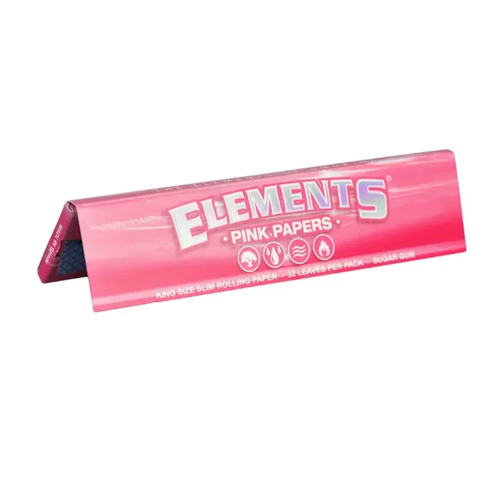 Pink Elements Pink Rolling Papers – King Size Slim