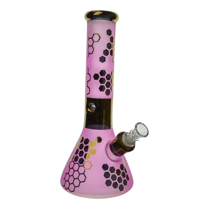 Pink Rainbow Sherbert Bong – 12in