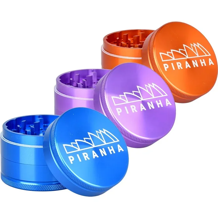 Piranha Grind-and-Store Aluminum Grinder | 3pc | 2.2″