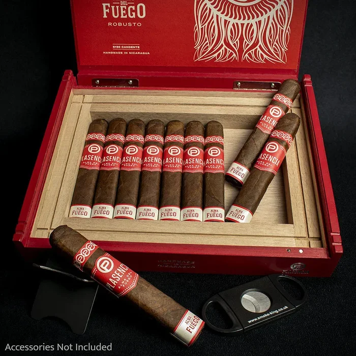 Plasencia Alma del Fuego Nicaraguan Candente (Robusto) Cigar – Box of 10