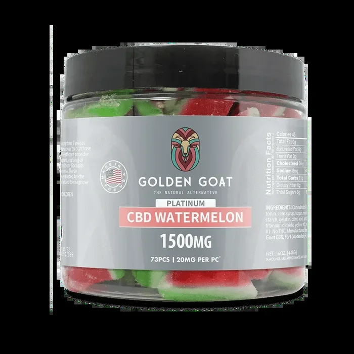 Platinum CBD Gummies 1500mg – Watermelon
