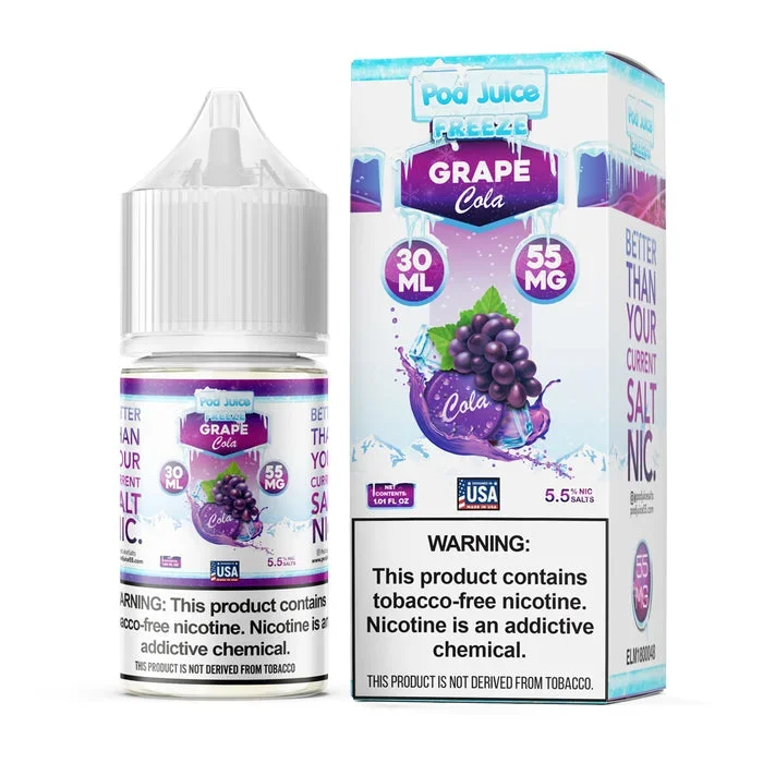 Pod Juice TFN Salt Nic – Grape Cola Freeze | 30ml