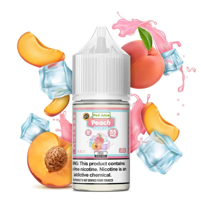 Pod Juice TFN Salt Nic – Peach Freeze | 30ml