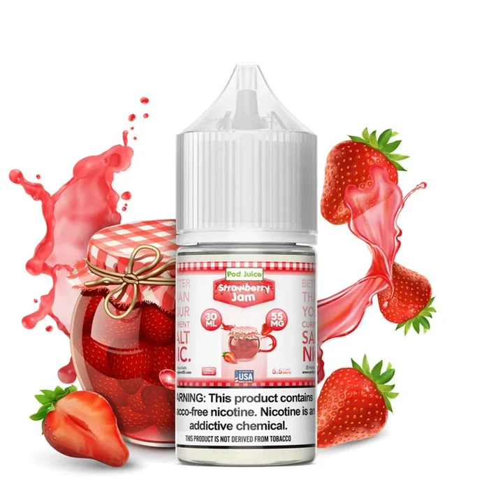 Pod Juice TFN Salt Nic – Strawberry Jam | 30ml