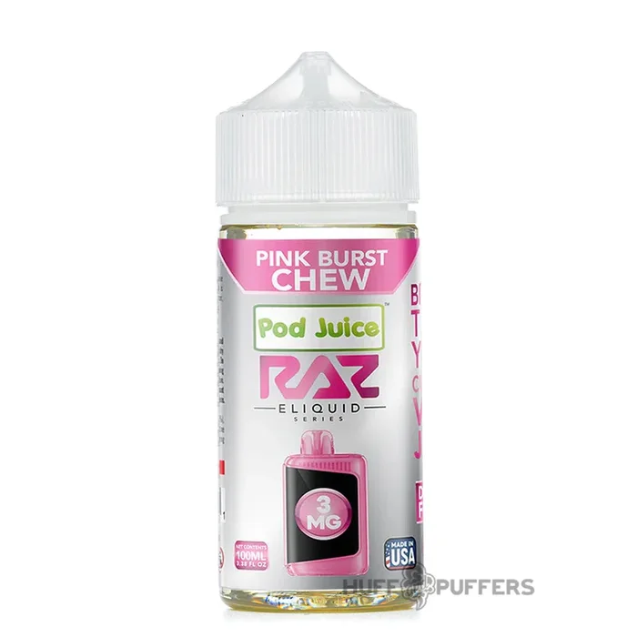 Pod Juice X Raz – Pink Burst Chew 100mL