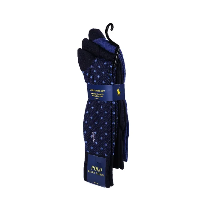 POLO DRESS SOCKS P-3 8613PK NVY (IR)