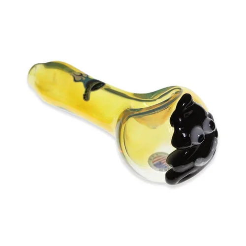 Poo Emoji Pipe 5″ Chameleon Glass