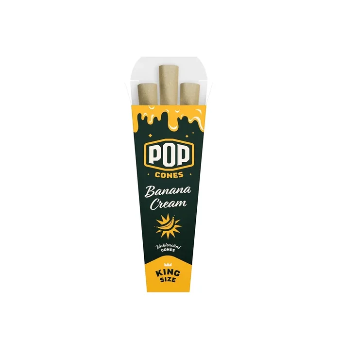Pop Cones Unbleached King Size – 3ct