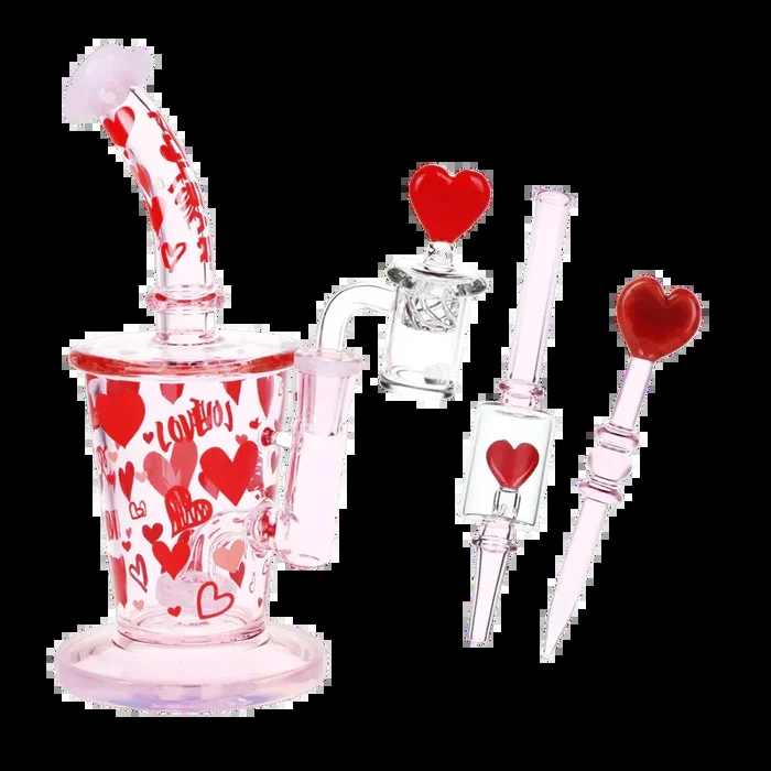 Pulsar – 8.5″ Valentine’s Love Dab Rig Set