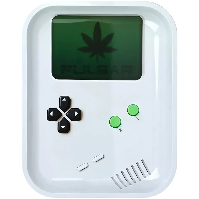 Pulsar Design Series Large Metal Rolling Tray – Weedboy / 13″x11″