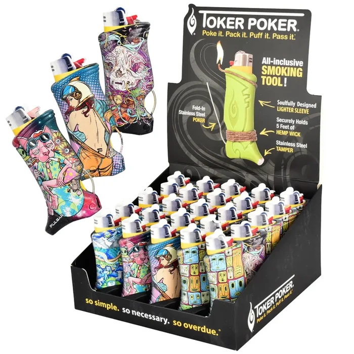 Pulsar Design Series Toker Poker Lighter Sleeve – 25pcs