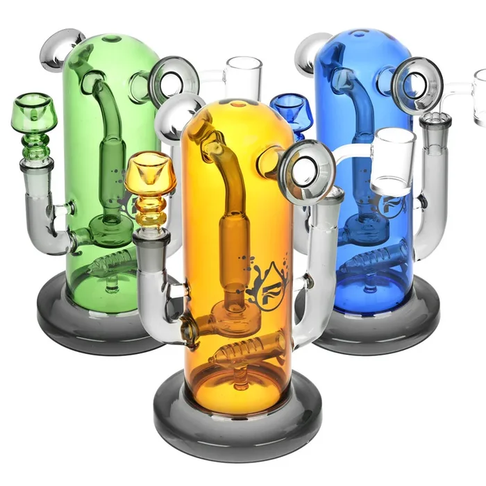 Pulsar Double Trouble Dry Pipe/Dab Rig | 8″ | 14mm F