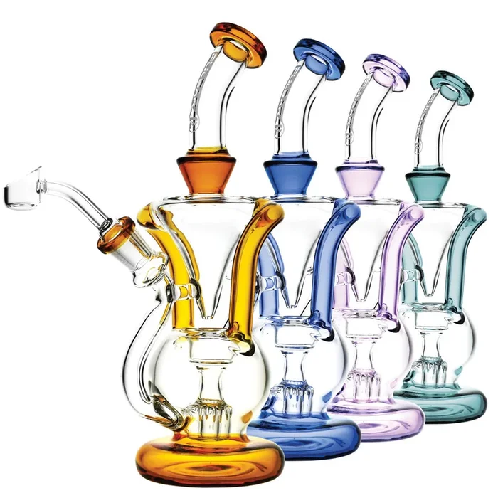 Pulsar Gravity Ball Rig Recycler – 9.5″ / 14mm F / Colors Vary