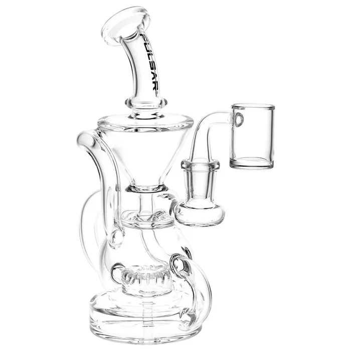 Pulsar Kicked Back Recycler Rig – 7.5″ / 14mm F / Clear
