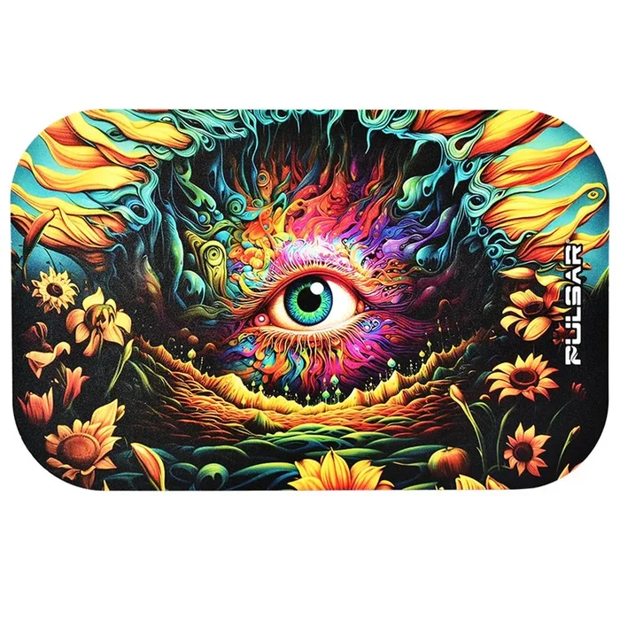 Pulsar Magnetic Rolling Tray Lid – Sunflower Of The Mind / 11″x7″