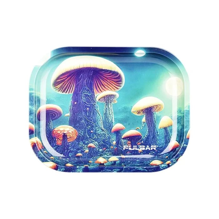 Pulsar Mini Metal Rolling Tray – Planet Fungi / 7″x5.5″