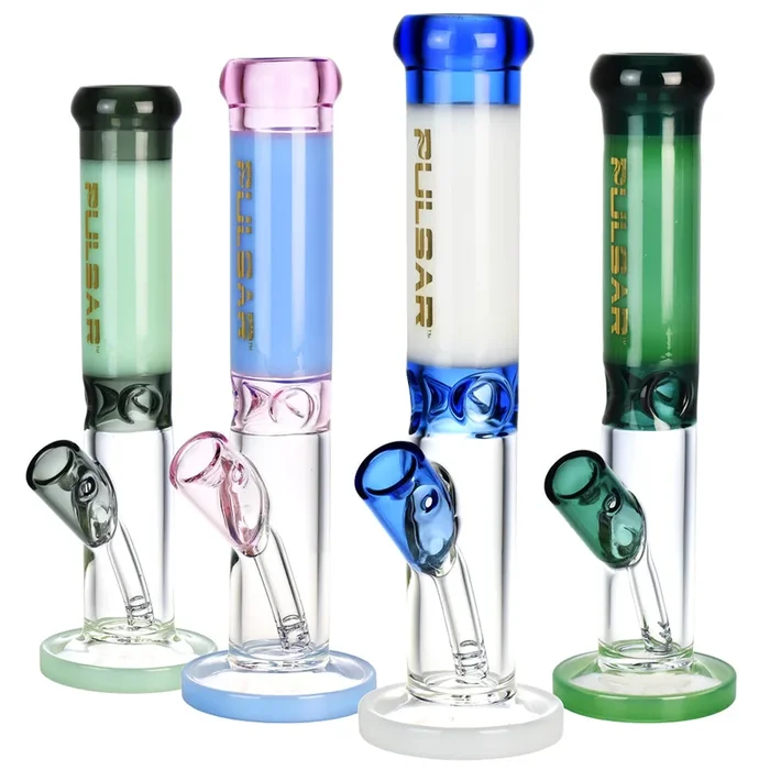Pulsar Mini Straight Tube Water Pipe – 8.25″/Colors Vary
