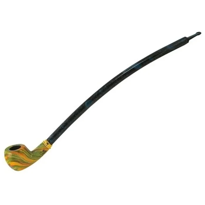 Pulsar Shire Pipes 15″ Curved Brandy Shire Pipe with Rainbow Bowl