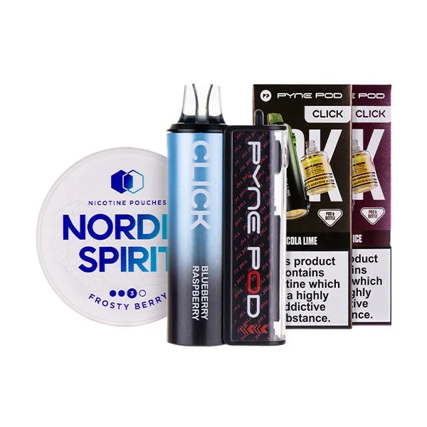 Pyne Pod Click 50k Vape Kit & Nicotine Pouch Bundle