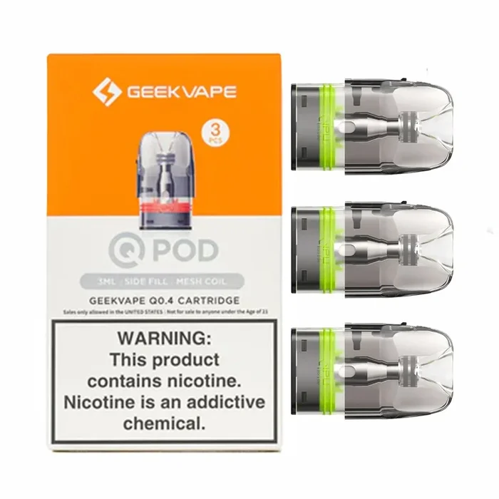 Q Pod 3ml XL Replacement Pods By Geekvape