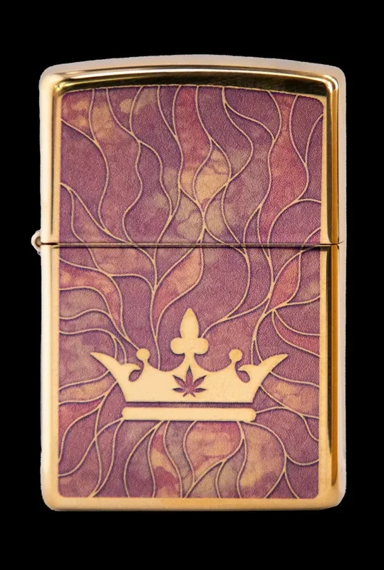 Queen of Bud Rose Quartz Mosaic Zippo