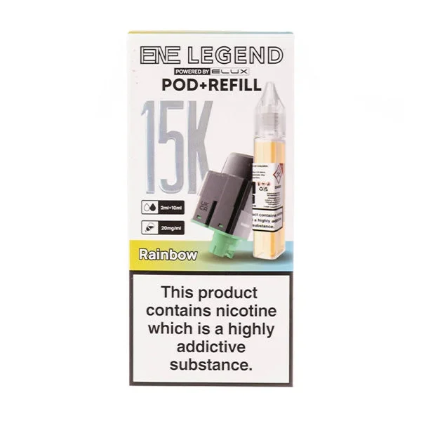 Rainbow ENE Legend 15K Prefilled Pod + Refill by Elux