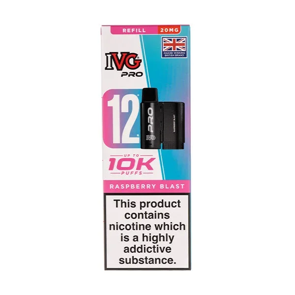 Raspberry Blast Pro 12 Prefilled Pod + Refill by IVG