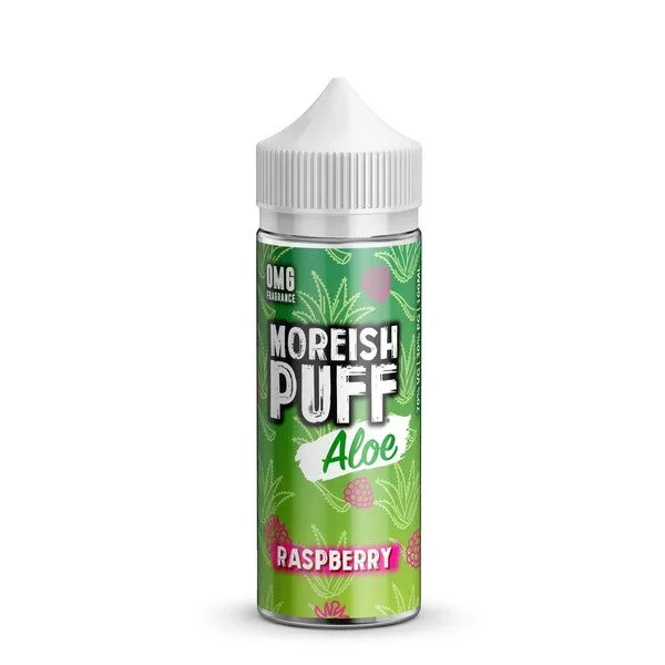 RASPBERRY E LIQUID BY MOREISH PUFF – ALOE 100ML 70VG
