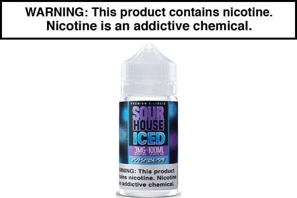 RASPBERRY ICED BY SOUR HOUSE E LIQUID 100ML