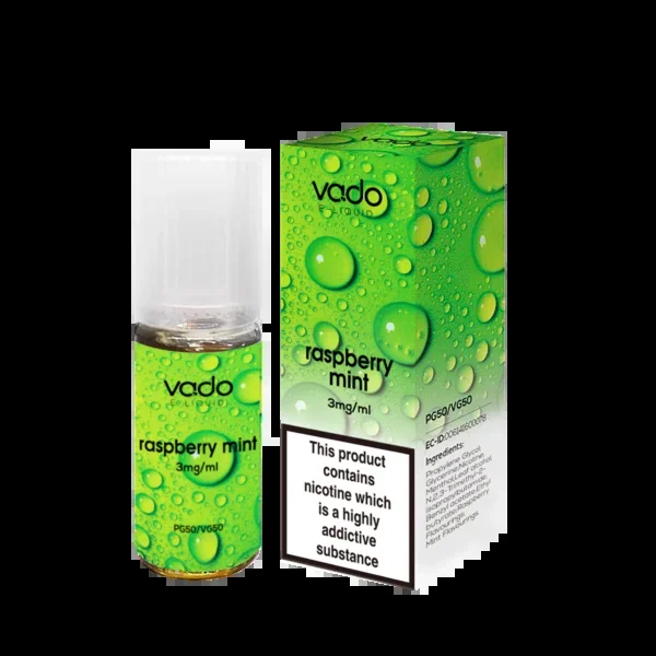 RASPBERRY MINT E LIQUID BY VADO 10ML- X10 X20 X50