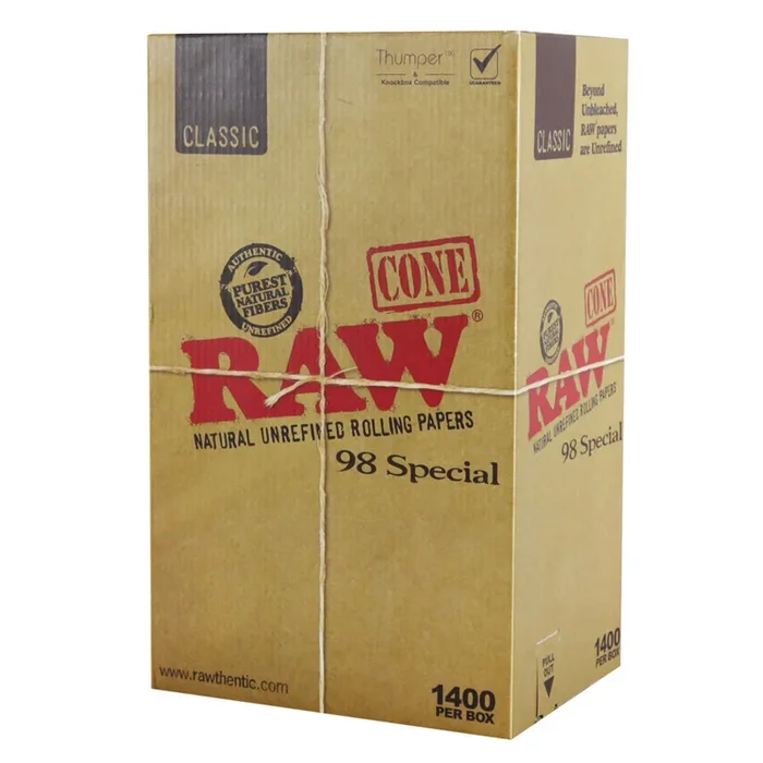 RAW Classic 98 Special Cones – 1400pc Box