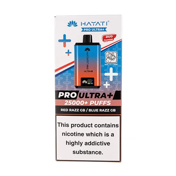 Red Razz GB/Blue Razz GB Pro Ultra Plus 25k Prefilled Pod + Refill by Hayati