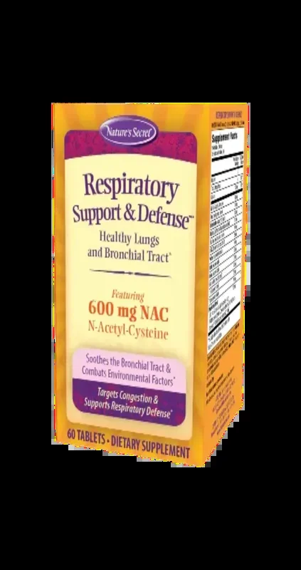 Respiratory Support & Defense – Nature’s Secret 60 Tablets