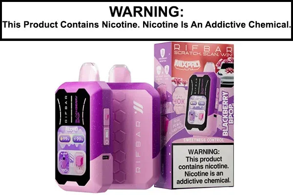 RIFBAR MIXPRO 40K DISPOSABLE VAPE – 40,000 PUFFS