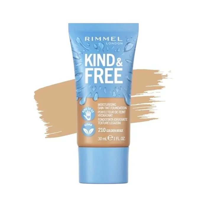 RIMMEL KIND & FREE MOISTURISING SKIN TINT FOUNDATION 210 GOL