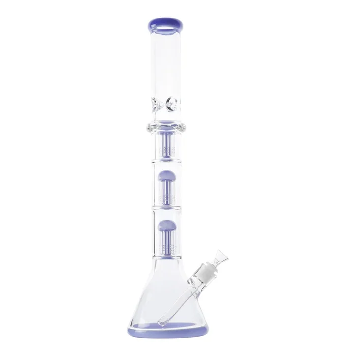 Ringed Triple Tree Perc Bong – 21in