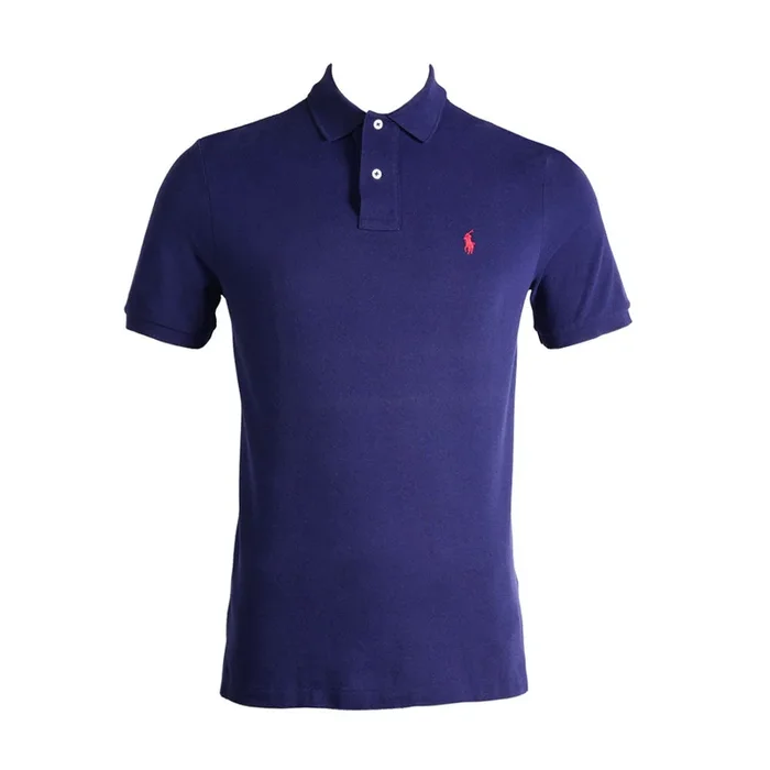 RL MEN S/S POLO SHIRT 656012 S NVY (IR.S)