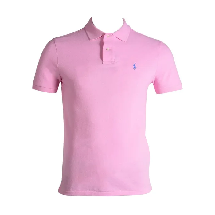 RL MEN S/S POLO SHIRT 752006 PNK (S) (IR.S)